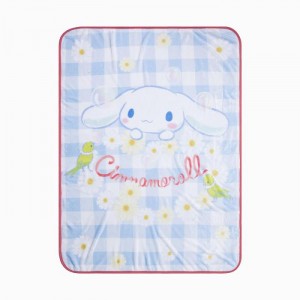 Hello Kitty Cinnamoroll Blue Gingham Throw Blanket Blankyt | CZ_HK42096