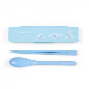 Hello Kitty Cinnamoroll Everyday Chopsticks & Spoon Set Blankyt | CZ_HK93551