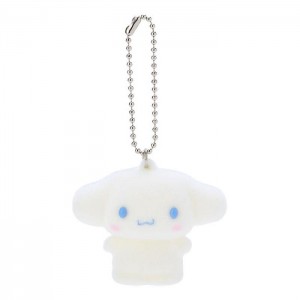 Hello Kitty Cinnamoroll Flocked Keychain Mascot Bílé | CZ_HK90519
