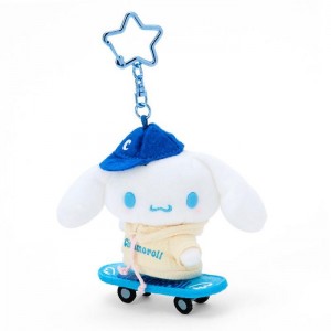 Hello Kitty Cinnamoroll Plush Mascot Keychain (Sk8r Squad Series) Blankyt Bílé | CZ_HK47961