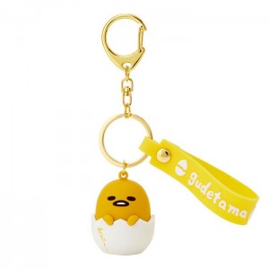 Hello Kitty Gudetama Signature Keychain Žluté | CZ_HK36335