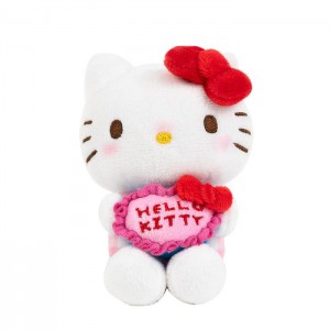 Hello Kitty Hello Kitty 50th Anniv. Plush Mascot Keychain (Full of Happy Series) Bílé Růžové | CZ_HK80405