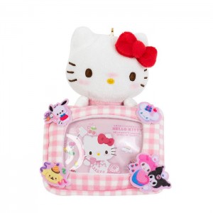 Hello Kitty Hello Kitty 50th Anniv. Plush Mascot Badge Holder (Full of Happy Series) Růžové | CZ_HK69331