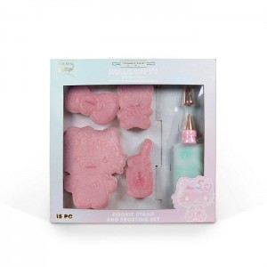 Hello Kitty Hello Kitty 50th Anniversary Cookie Stamp and Frosting Set Růžové | CZ_HK47960