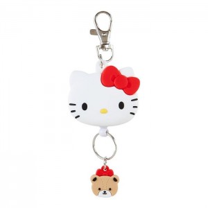 Hello Kitty Hello Kitty Bestie Face Badge Reel Bílé | CZ_HK12355
