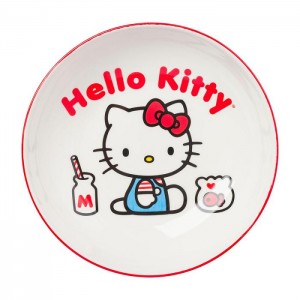Hello Kitty Hello Kitty Ceramic Dinner Bowl (Classic Milk Bottle) Červené | CZ_HK95780