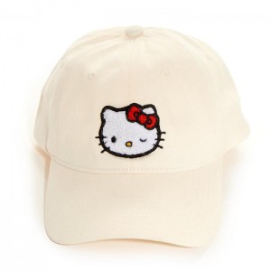 Hello Kitty Hello Kitty Chenille Patch Cap Bílé | CZ_HK37241