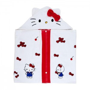 Hello Kitty Hello Kitty Cherry Kids Hooded Towel Bílé Červené | CZ_HK28644
