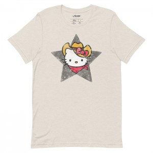 Hello Kitty Hello Kitty Cowboy Hat Tee Krém | CZ_HK71884