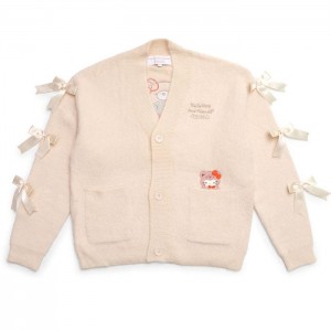 Hello Kitty Hello Kitty Cozy Kuma JapanLA Cardigan Krém | CZ_HK37537