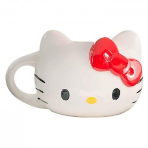 Hello Kitty Hello Kitty Face Sculpted Mug (Red) Bílé | CZ_HK96872