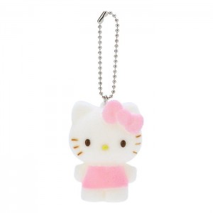 Hello Kitty Hello Kitty Flocked Keychain Mascot Růžové | CZ_HK91124
