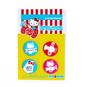 Hello Kitty Hello Kitty Friends Around The World Tour Button Set Viacfarebný | CZ_HK10150