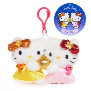 Hello Kitty Hello Kitty Gemini Mascot Clip (Zodiac Series) Žluté Růžové | CZ_HK57408