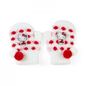 Hello Kitty Hello Kitty Kids Cozy Mittens Bílé Červené | CZ_HK60656
