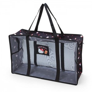 Hello Kitty Hello Kitty Mesh Storage Tote (Large) Černé | CZ_HK47199