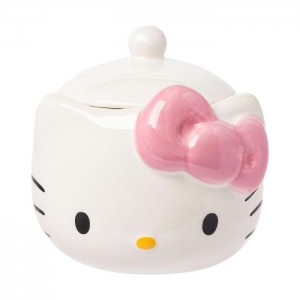Hello Kitty Hello Kitty Pink Bow Ceramic Storage Jar Bílé | CZ_HK80695