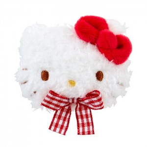 Hello Kitty Hello Kitty Plush Hair Clip (Gingham Bow) Bílé | CZ_HK35837