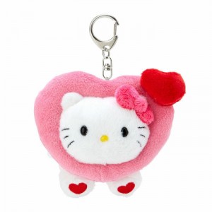 Hello Kitty Hello Kitty Plush Mascot Keychain (Big Heart Series) Růžové | CZ_HK73816