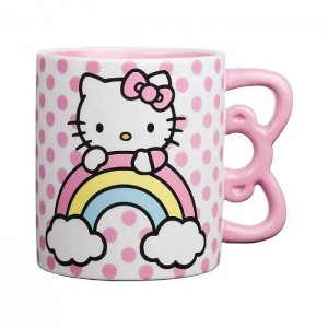Hello Kitty Hello Kitty Sculpted Bow & Rainbow Ceramic Mug Růžové | CZ_HK12929