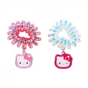 Hello Kitty Hello Kitty Spiral Hair Ties (Set of 2) Fialové Blankyt | CZ_HK32665