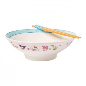 Hello Kitty Hello Kitty and Friends Ceramic Noodle Bowl and Chopstick Set (Lunch Friends) Blankyt | CZ_HK73888