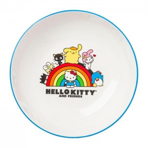 Hello Kitty Hello Kitty and Friends Ceramic Dinner Bowl (Rainbow Parade) Blankyt | CZ_HK11793
