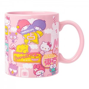 Hello Kitty Hello Kitty and Friends Ceramic Mug (Kawaii Fun) Růžové | CZ_HK70370