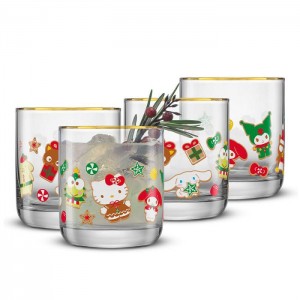 Hello Kitty Hello Kitty and Friends Gingerbread Pals Short Glasses Viacfarebný | CZ_HK96778