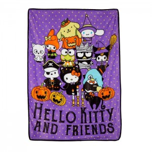 Hello Kitty Hello Kitty and Friends Halloween Portrait Throw Blanket Fialové | CZ_HK14192