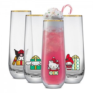 Hello Kitty Hello Kitty and Friends Holiday Stemless Flutes Viacfarebný | CZ_HK16923