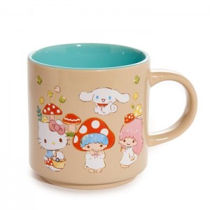 Hello Kitty Hello Kitty and Friends Mushroom Ceramic Mug Hnědé | CZ_HK40912