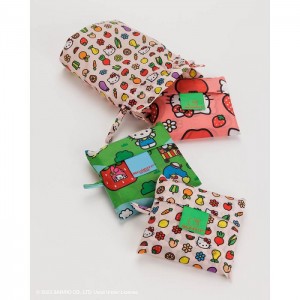 Hello Kitty Hello Kitty and Friends x Baggu Standard Bags Set (Apples + Icons + Friends) Viacfarebný | CZ_HK21614