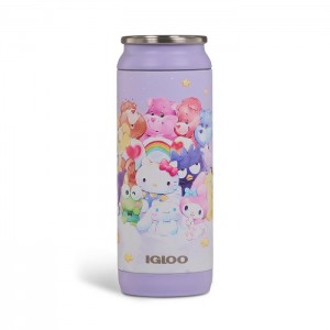 Hello Kitty Hello Kitty and Friends x Care Bears Igloo 16 Oz Can Cooler Fialové | CZ_HK22539