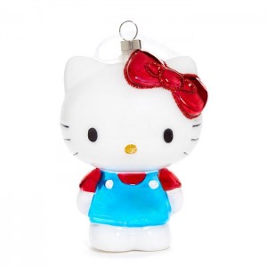 Hello Kitty Hello Kitty x Kat + Annie Glass Ornament Bílé Blankyt | CZ_HK30623
