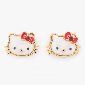 Hello Kitty Hello Kitty x Kate Spade New York Stud Earrings Zlaté | CZ_HK96381
