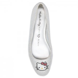 Hello Kitty Hello Kitty x Katy Perry Crystal Ballet Flat (Silver) Stříbrné | CZ_HK74051