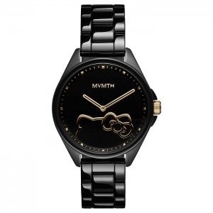 Hello Kitty Hello Kitty x MVMT Coronada Watch (Gloss Black) Černé | CZ_HK87808