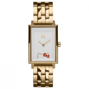 Hello Kitty Hello Kitty x MVMT Signature Square Watch (Yellow Gold) Zlaté | CZ_HK53577