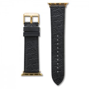 Hello Kitty Hello Kitty x Sonix Classic Black Leather Watch Band Černé | CZ_HK76886