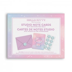 Hello Kitty Hello Kitty x Studio Oh! 50th Anniversary 25-Pc Note Cards & Wax Seals Set Růžové | CZ_HK13339