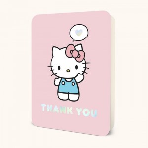 Hello Kitty Hello Kitty x Studio Oh! Thank You Deluxe Greeting Card Růžové | CZ_HK17122