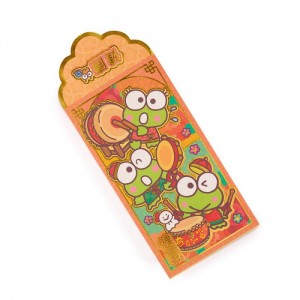 Hello Kitty Keroppi 8-pc Vertical Enclosure Envelopes (Gold) Žluté | CZ_HK32452