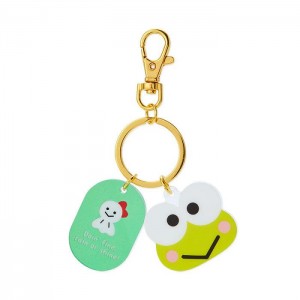 Hello Kitty Keroppi Besties Keychain Zelene | CZ_HK93004