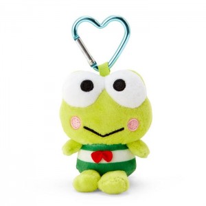 Hello Kitty Keroppi Plush Mascot All My Heart Keychain Zelene | CZ_HK71831