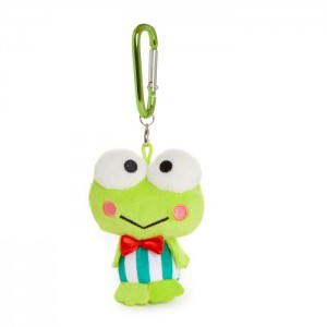 Hello Kitty Keroppi Plush Mascot Carabiner Zelene | CZ_HK32731