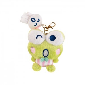 Hello Kitty Keroppi Plush Mascot Keychain (Teru Teru and Me Series) Zelene | CZ_HK52212