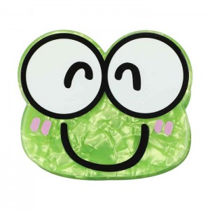 Hello Kitty Keroppi Smile Hair Clip Zelene | CZ_HK91043