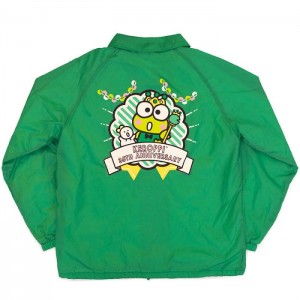 Hello Kitty Keroppi x JapanLA 35th Anniversary Coach Jacket Zelene | CZ_HK34073