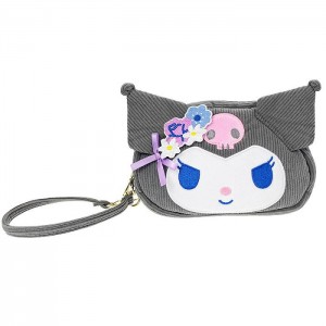 Hello Kitty Kuromi 2-Way Wristlet (Charming Florals Series) Fialové | CZ_HK67945